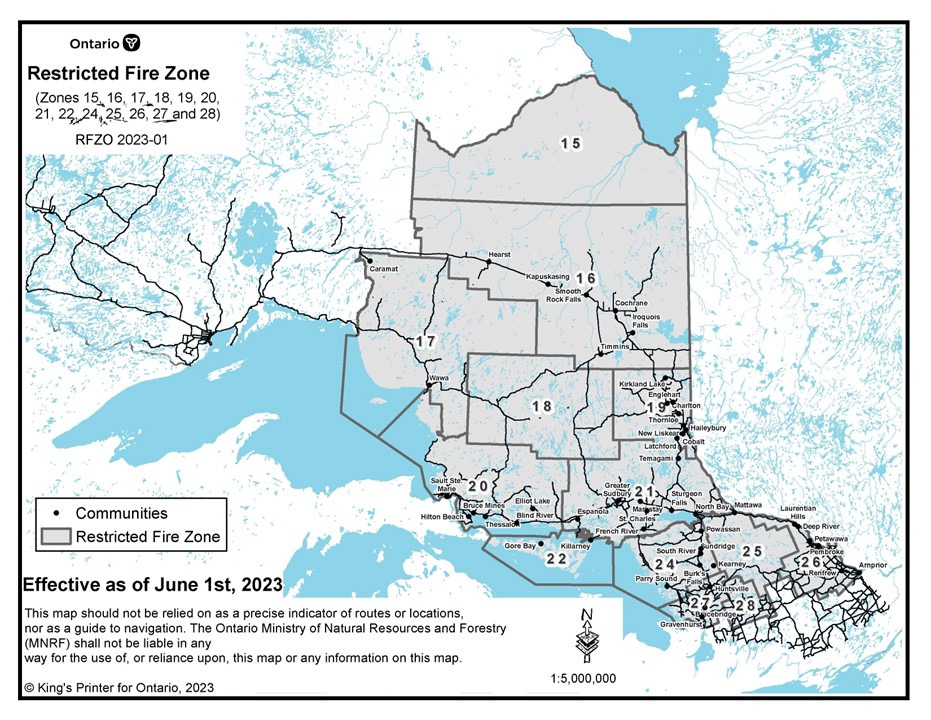 Total fire ban in effect for North Bay