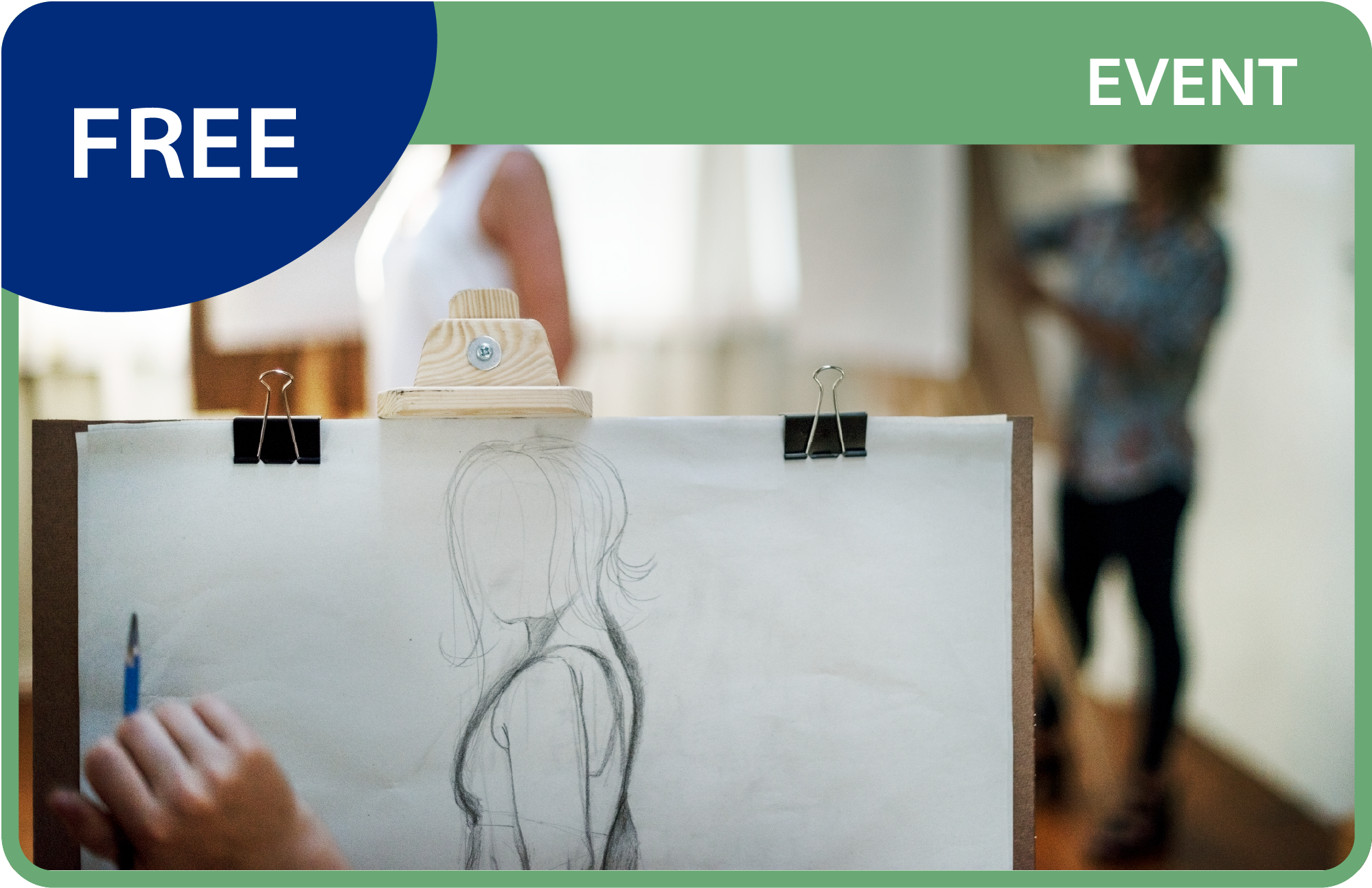Illustrative image that says Free Event: Sketch in the City