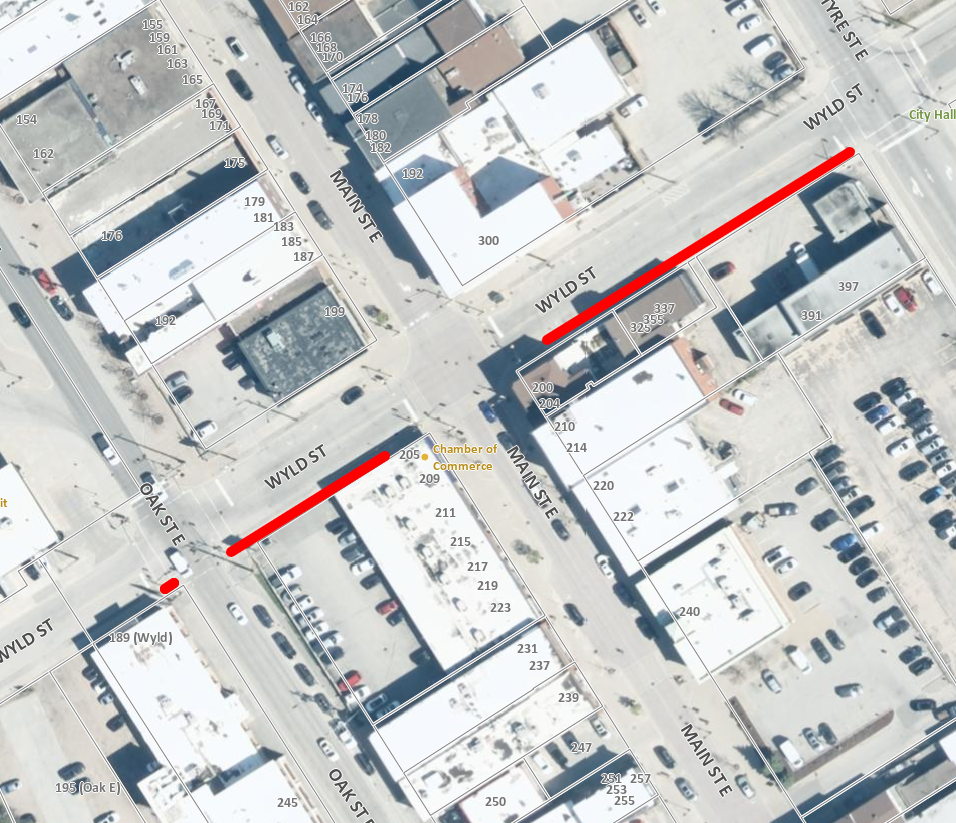 Oak and McIntyre Streets - Sidewalk Replacement Work