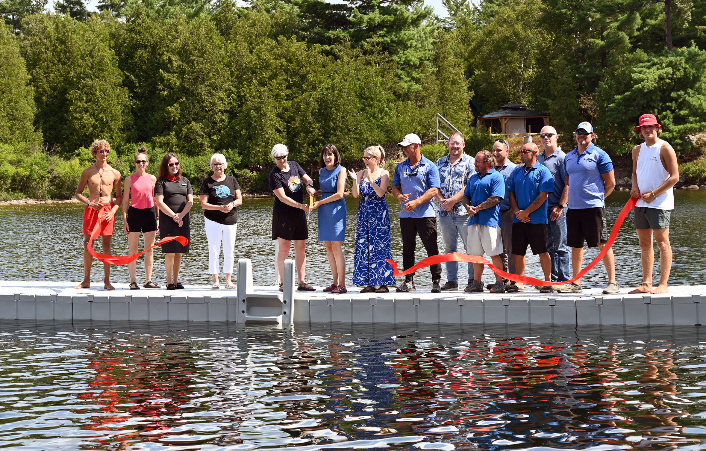 City of North Bay Officially Opens New Freshwater Docking System Pool