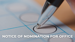 Notice of Nomination for Office 