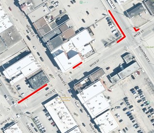 Sidewalk Replacement Work on Wyld and McIntyre Streets