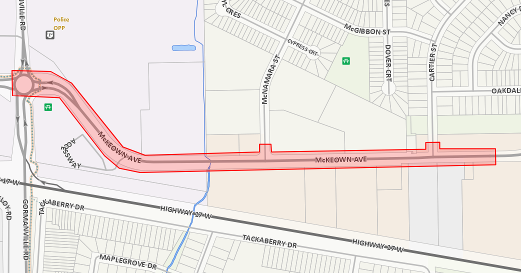 Notice of Construction: McKeown Avenue