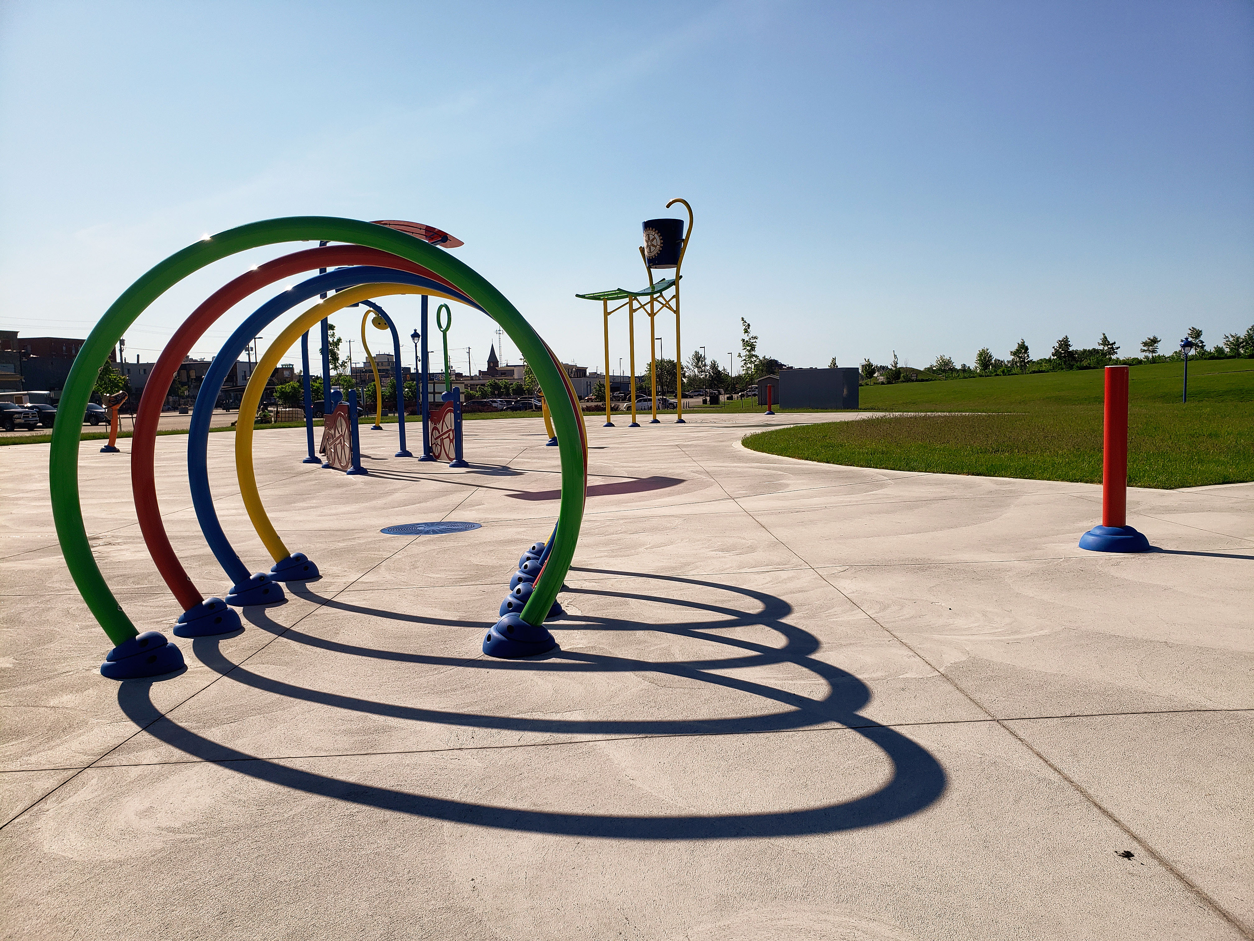 Rotary Splash Pad opening