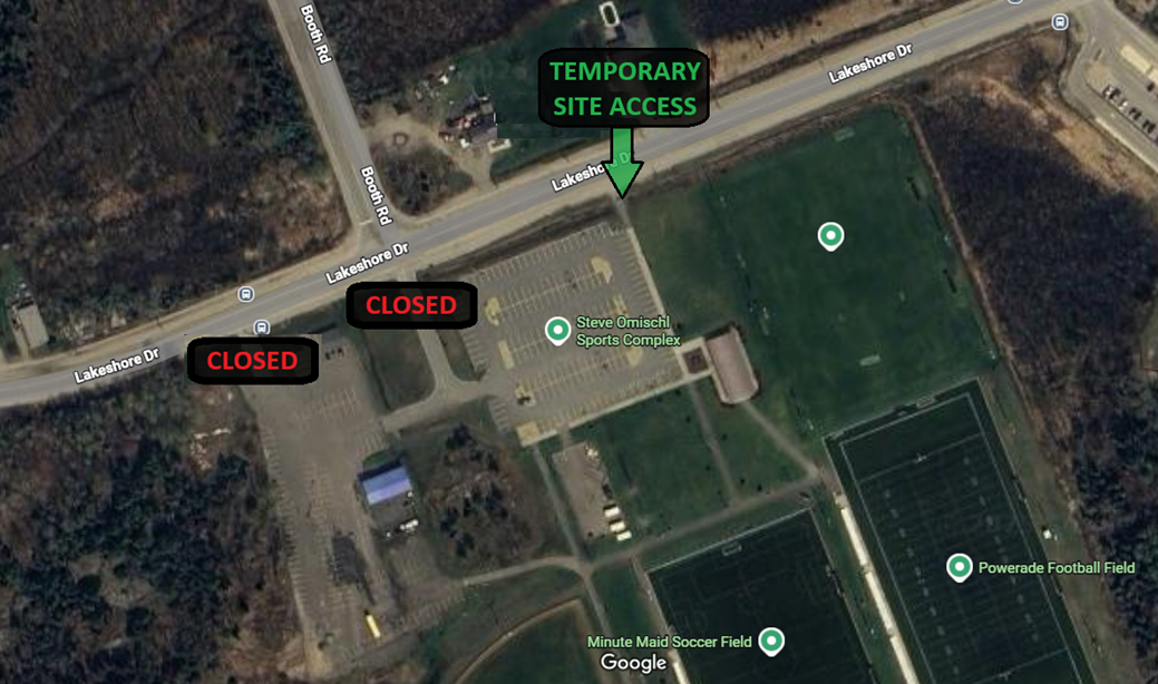 Temporary Access to Steve Omischl Sports Complex