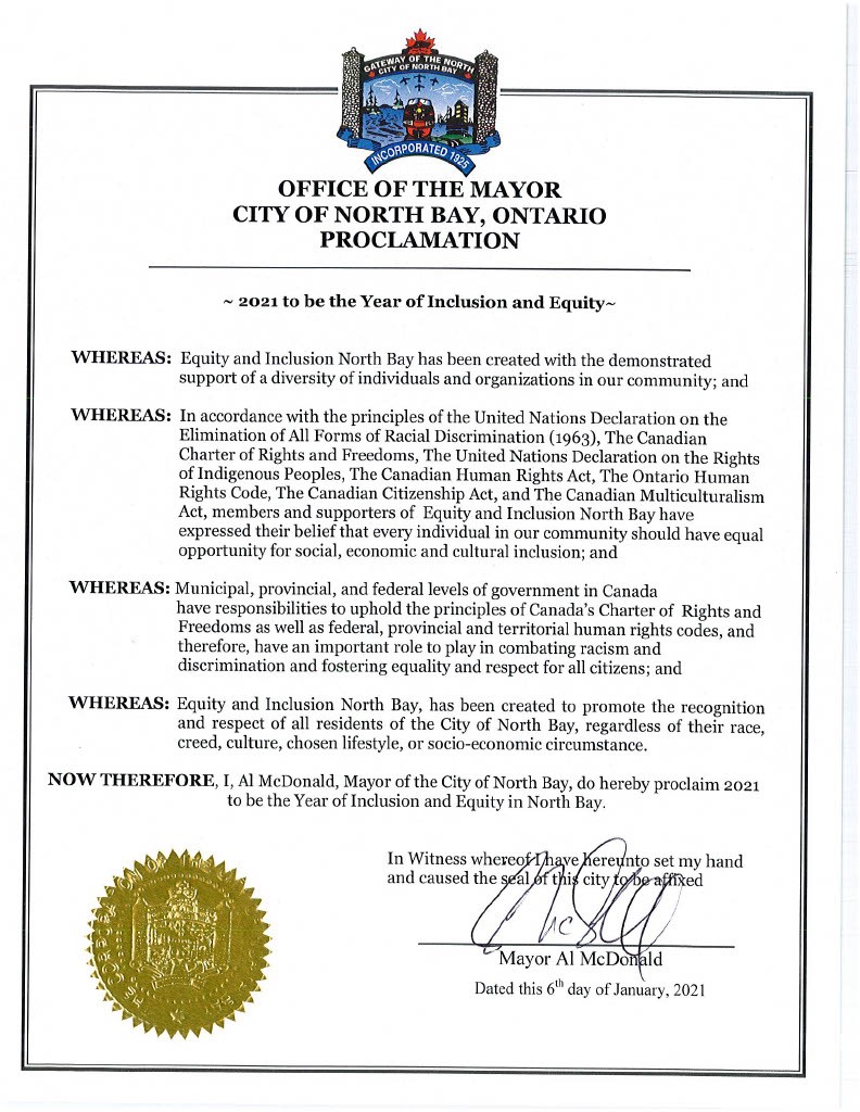 2021 proclaimed Year of Inclusion and Equity