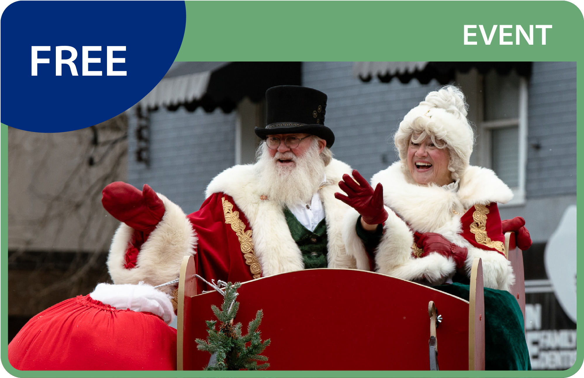 Image of the Santa Claus Parade in North Bay
